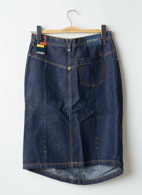 Jupe mi-longue taille haute bleu DDP femme