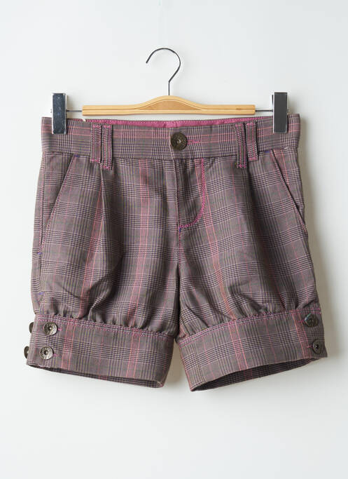 Short fermeture zippée sous rabat boutonné taille basse rose MISS SIXTY femme