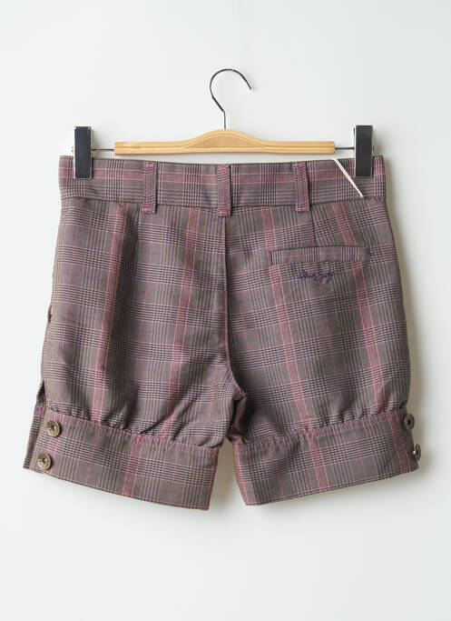 Short fermeture zippée sous rabat boutonné taille basse rose MISS SIXTY femme