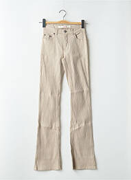 Jeans coupe droite stretch taille normale beige SCHOOL RAG femme