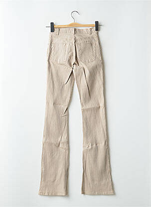 Jeans coupe droite stretch taille normale beige SCHOOL RAG femme