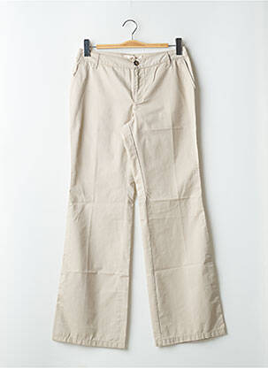 Pantalon chino tissage popeline taille normale beige SCHOOL RAG femme