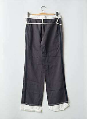 Pantalon droit tissage popeline taille normale gris SCHOOL RAG femme