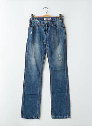 Jeans coupe slim tissage brut taille normale bleu SCHOOL RAG femme