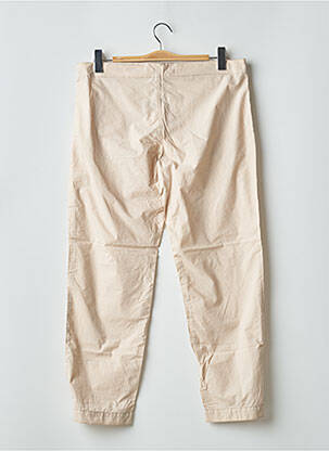 Pantalon droit tissage popeline taille normale beige SCHOOL RAG femme