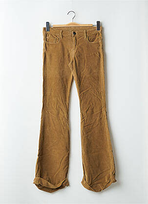Pantalon flare stretch taille basse marron FIVE PM femme
