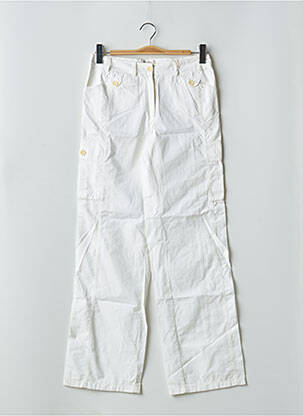 Pantalon droit tissage popeline taille normale blanc GERARD DAREL femme