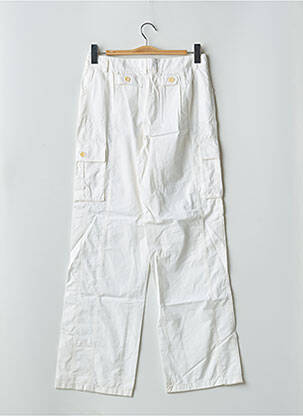 Pantalon droit tissage popeline taille normale blanc GERARD DAREL femme
