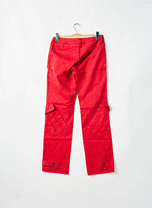 Pantalon cargo coupe droite taille basse rouge BE YOU K femme