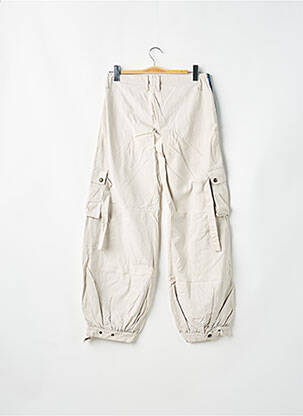 Pantalon cargo tissage popeline taille normale beige BE YOU K femme