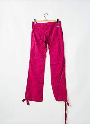 Pantalon flare fermeture zippée sous rabat avec crochet taille basse violet BE YOU K femme