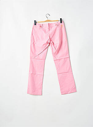 Pantalon droit tissage popeline taille basse rose BE YOU K femme