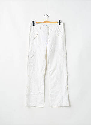 Pantalon cargo coupe droite taille basse blanc BLEND SHE femme