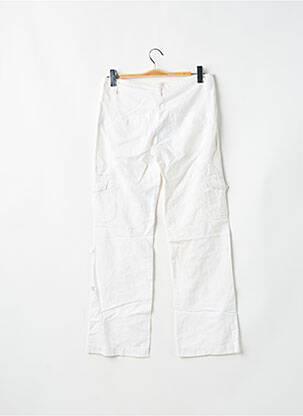 Pantalon cargo coupe droite taille basse blanc BLEND SHE femme