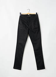 Pantalon slim tissage popeline taille haute noir CHEAP MONDAY femme