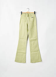 Pantalon flare stretch taille haute vert CIMARRON femme