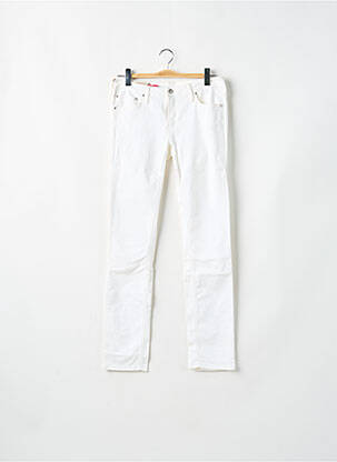 Pantalon slim taille basse taille basse blanc CIMARRON femme