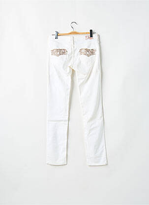 Pantalon slim taille basse taille basse blanc CIMARRON femme
