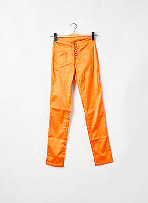 Pantalon slim taille haute taille haute orange CIMARRON femme