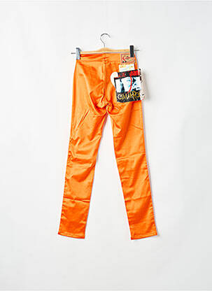 Pantalon slim taille haute taille haute orange CIMARRON femme