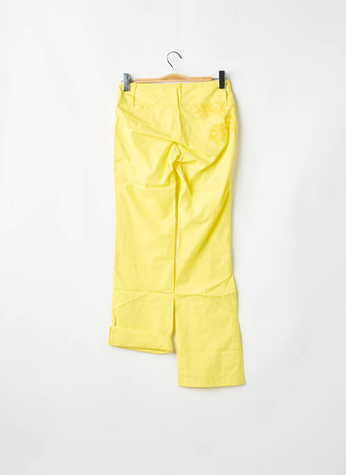 Pantalon droit jaune BE YOU K pour femme