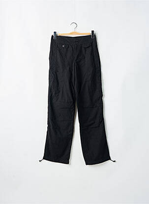 Pantalon droit tissage popeline taille normale noir LADY SOUL femme