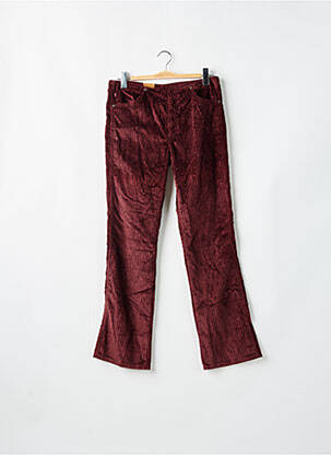 Pantalon droit fermeture zippée sous rabat boutonné taille normale rouge LEVI'S femme