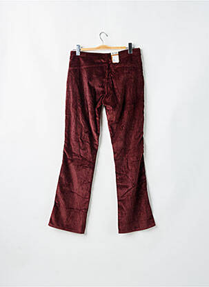 Pantalon droit fermeture zippée sous rabat boutonné taille normale rouge LEVI'S femme