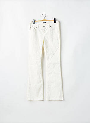 Jeans coupe slim taille basse taille basse beige TEDDY SMITH femme