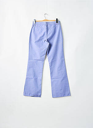 Pantalon droit tissage popeline taille normale bleu TEDDY SMITH femme