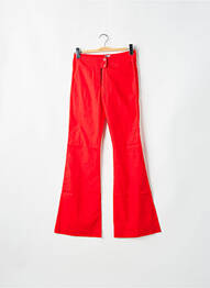 Jean coupe flare taille normale taille normale rouge TIM BARGEOT femme
