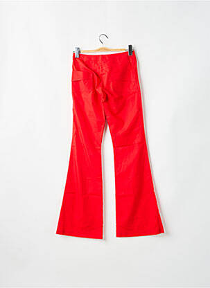 Jean coupe flare taille normale taille normale rouge TIM BARGEOT femme