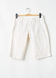Bermuda slim taille normale blanc FREEMAN T.PORTER femme