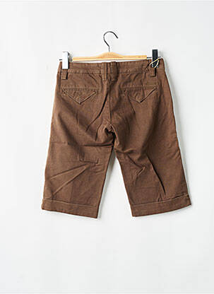 Bermuda tissage popeline taille normale marron FREEMAN T.PORTER femme