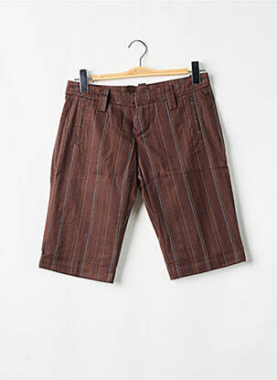 Bermuda taille basse taille basse marron FREEMAN T.PORTER femme