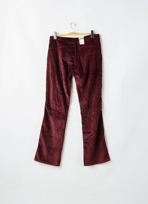 Pantalon droit fermeture zippée sous rabat boutonné taille normale rouge LEVIS femme