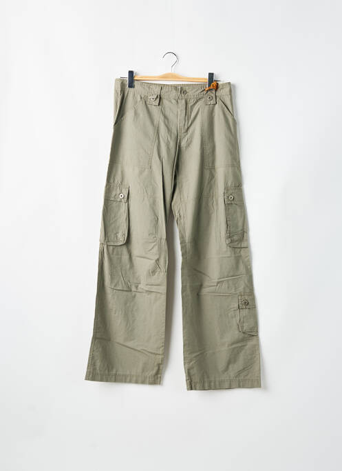 Pantalon cargo coupe droite taille normale vert TEDDY SMITH femme