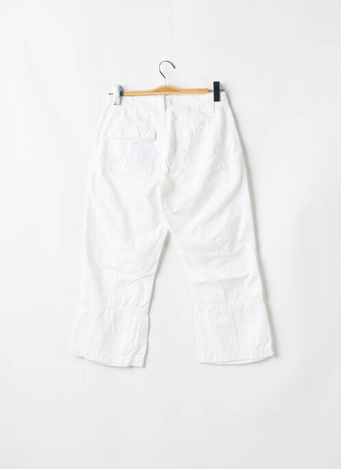 Pantalon droit tissage popeline taille normale blanc TEDDY SMITH femme