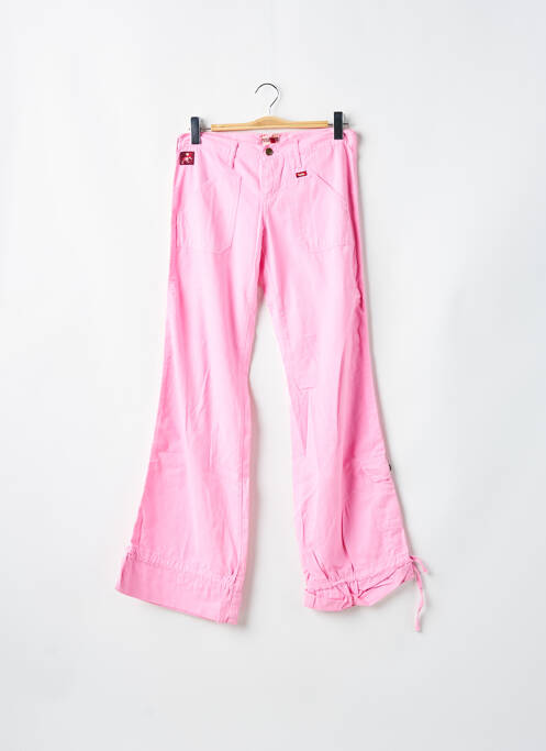 Pantalon droit rose LOIS pour femme