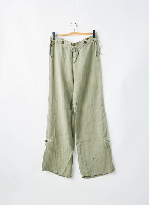 Pantalon droit vert LOIS pour femme