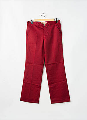 Pantalon chino tissage popeline taille normale rouge FREEMAN T.PORTER homme