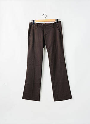 Pantalon chino taille basse taille basse marron FREEMAN T.PORTER femme