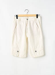 Bermuda tissage popeline taille basse blanc FREEMAN T.PORTER femme
