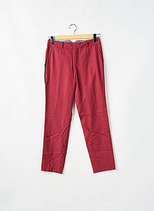 Pantalon 7/8 stretch taille normale rouge LEON & HARPER femme