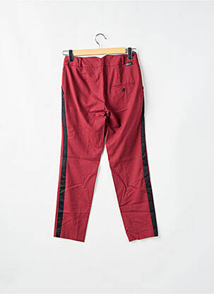 Pantalon 7/8 stretch taille normale rouge LEON & HARPER femme