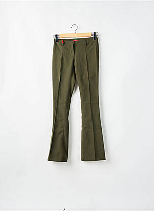 Pantalon flare stretch taille haute vert MISS SIXTY femme