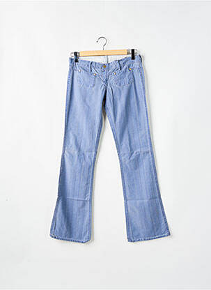 Pantalon droit stretch taille basse bleu MELTIN'POT femme