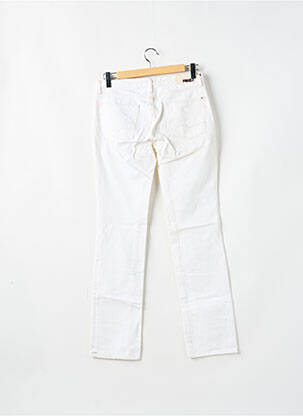 Jeans coupe slim tissage brut taille basse blanc REDWOOD femme