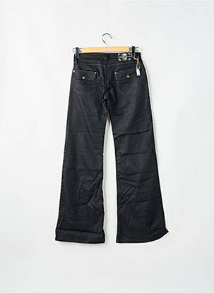 Jeans bootcut tissage brut taille basse noir REDWOOD femme