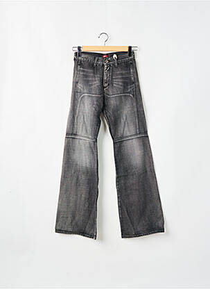 Jeans bootcut tissage brut taille basse gris REDWOOD femme